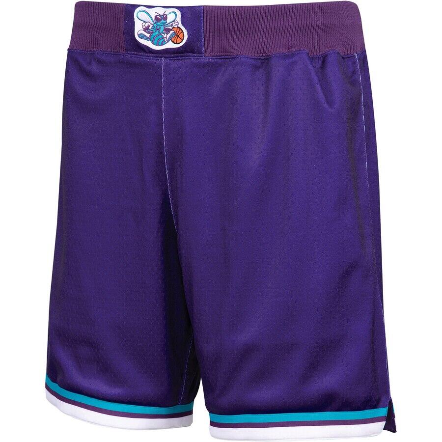 Men's Charlotte Hornets Mitchell & Ness Purple Charlotte NBA Shorts